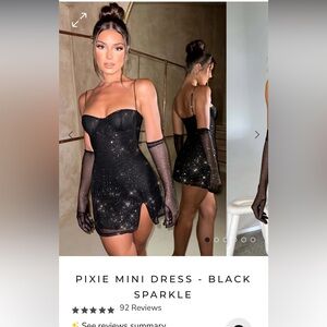 Boohoo Mini sparkle dress